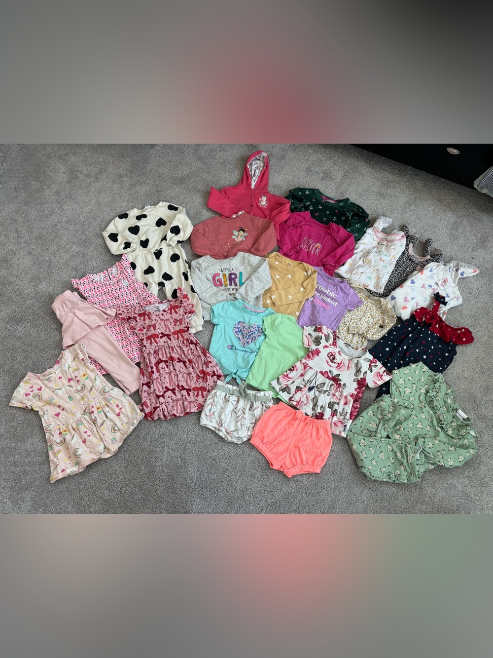 Baby girls clothing bundle size 24 months and 2T